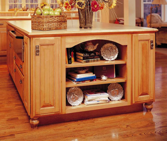 Mountain style kitchen photo in Denver