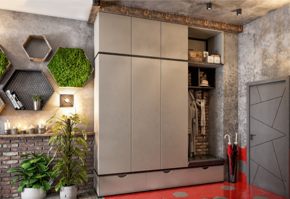 Квартира-студия 37м2 для молодой семьи в стиле Лофт