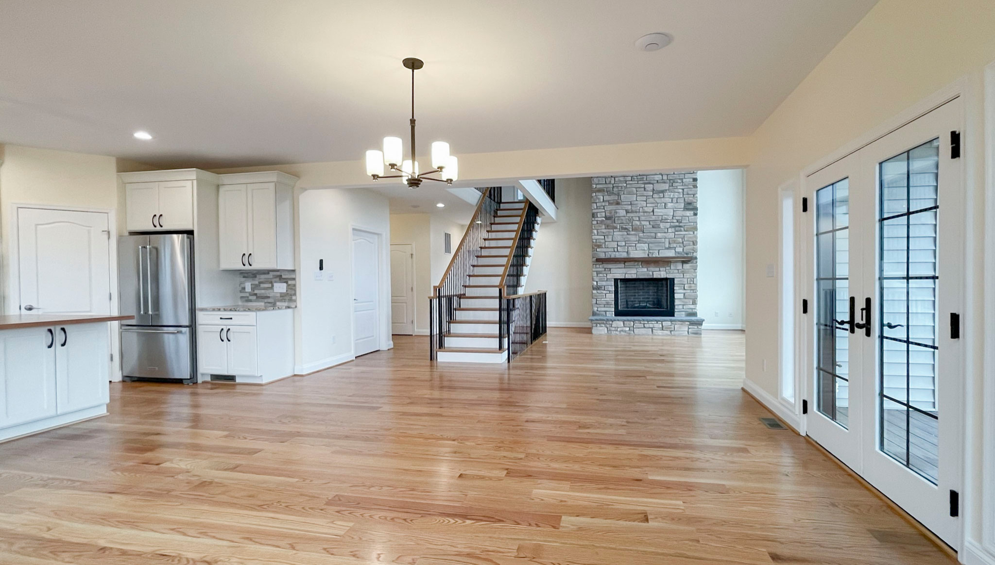 97_Airy Straight-Floating Staircase in Transitional-Mountain Home, Luray, VA 228