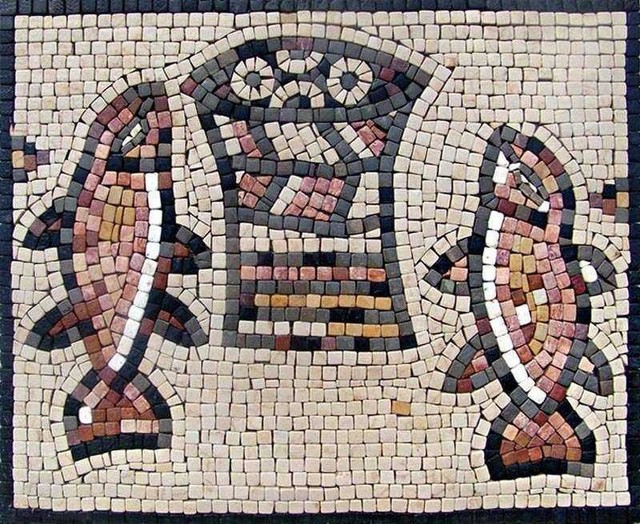 Fish Mosaic Mural Design Beach Style Tile Murals By Mozaico Inc