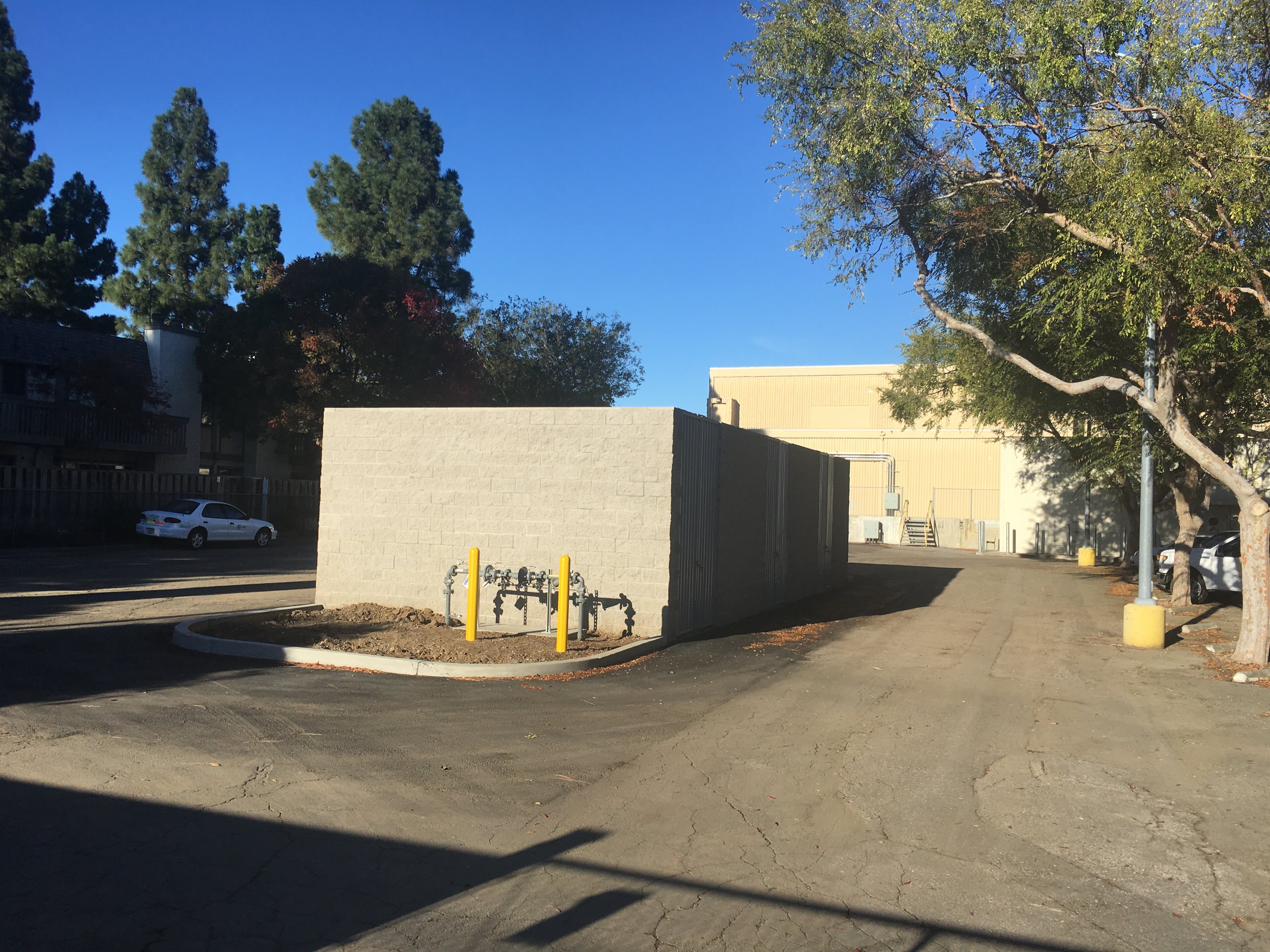 Sound wall for AT&T in San Jose