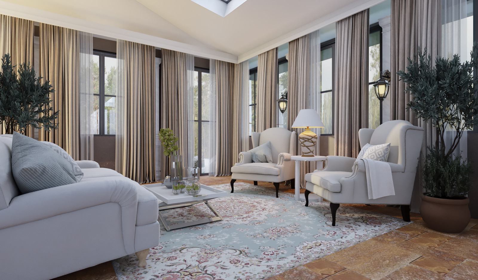 Зимний сад интерьер.Трувиль