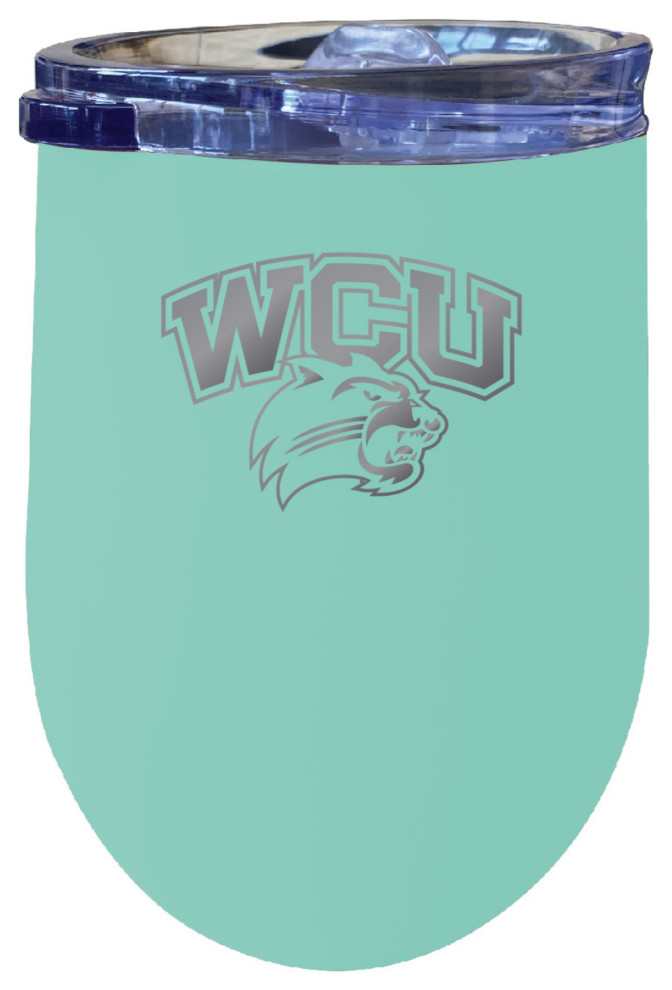 Western Carolina University 12 oz Insulated Wine Tumbler Seafoam