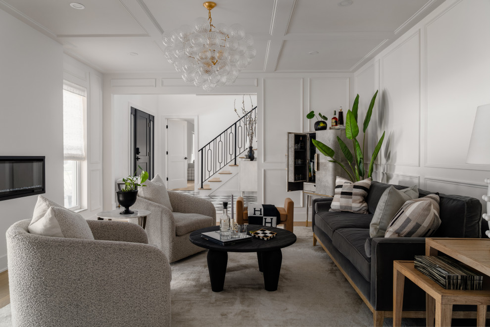 Living room - transitional living room idea in Other