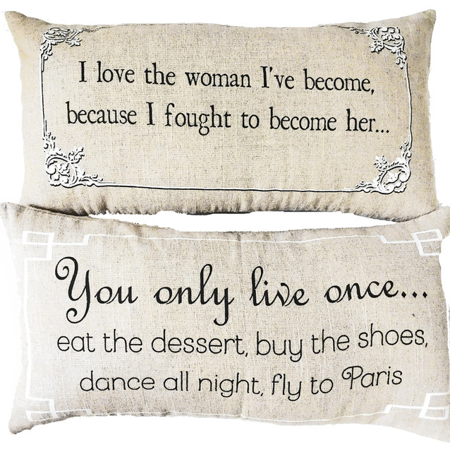 motivational throw pillows