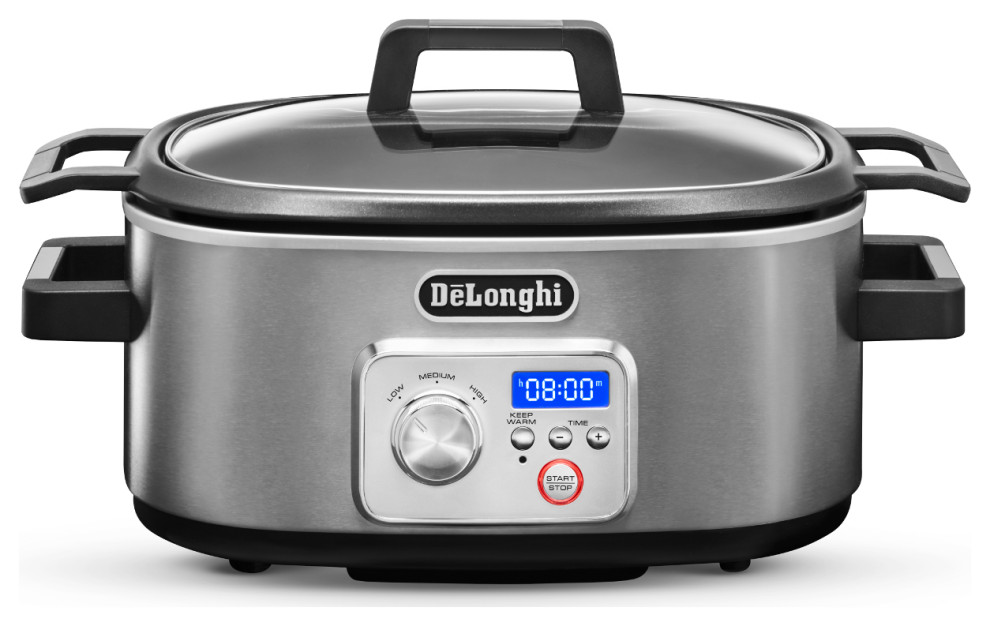 DeLonghi Livenza 6 Quart Slow Cooker with Stovetop Browning