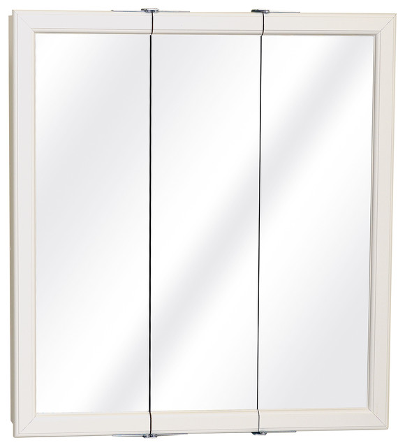 Zenith White Tri View Medicine Cabinet Contemporary Zenith White Tri View Medicine Cabinet