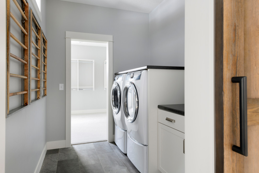 This is an example of an industrial laundry room in Minneapolis.