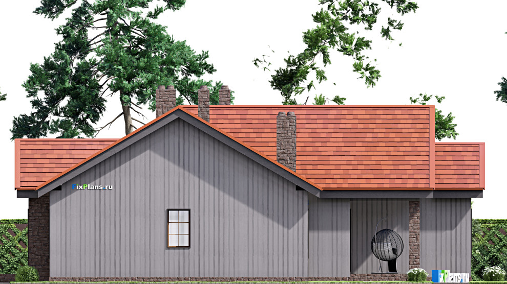 Проект одноэтажного дома 18х14м S157м2 F-16739