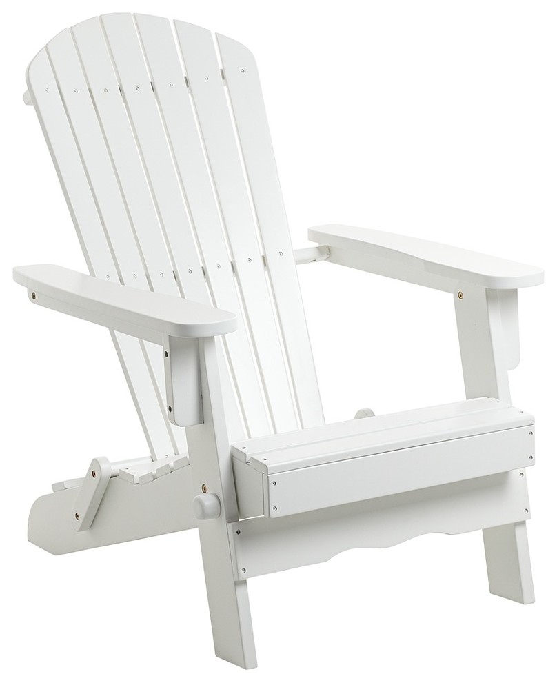 Coastal Monterey White Wood Adirondack Chair