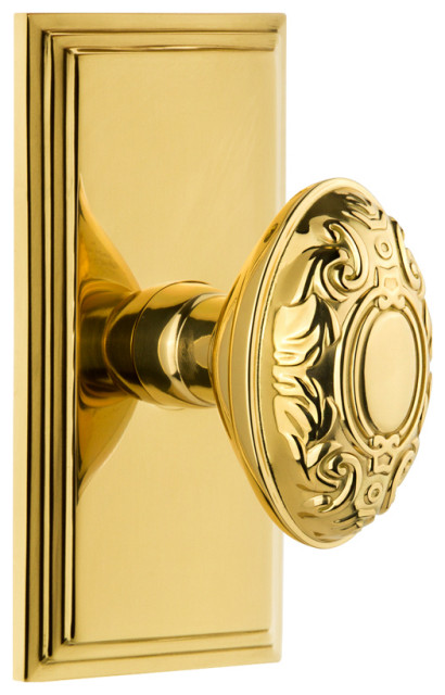 Grandeur Carre' Plate Passage with Grande Victorian Knob in Lifetime ...