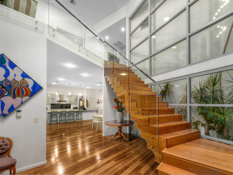 Inspiration for an expansive contemporary staircase in Brisbane.
