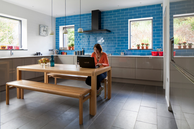 Hidden House, Ashburton, Devon contemporary-kitchen