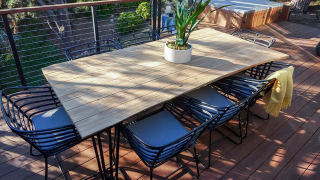 Exo 8 Seater Rectangular Dining Table Contemporary Outdoor Tables By Patio Ions Houzz - Patio Dining Tables For 8
