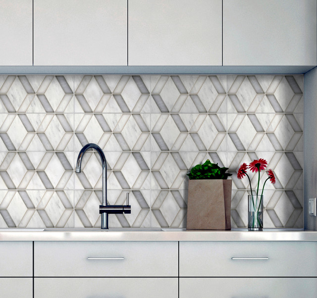 Artisan Stone Tile Duo Pattern Contemporary San Diego by