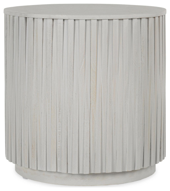 Maya Round End Table By Kosas Home - Farmhouse - Side Tables And End ...