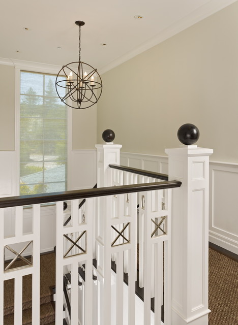 Urbane shingle style Residence viktorianisch-treppen