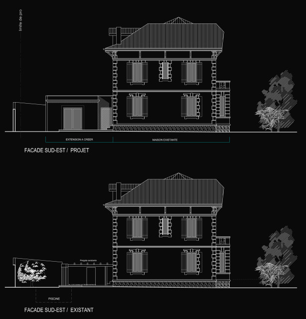 Extension Maison Centenaire nyklassisk