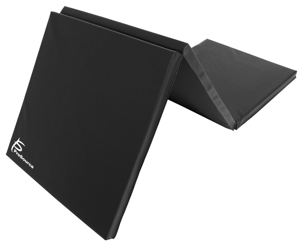 TriFold Folding Thick Exercise Mat, 6'x2', Carrying Handles