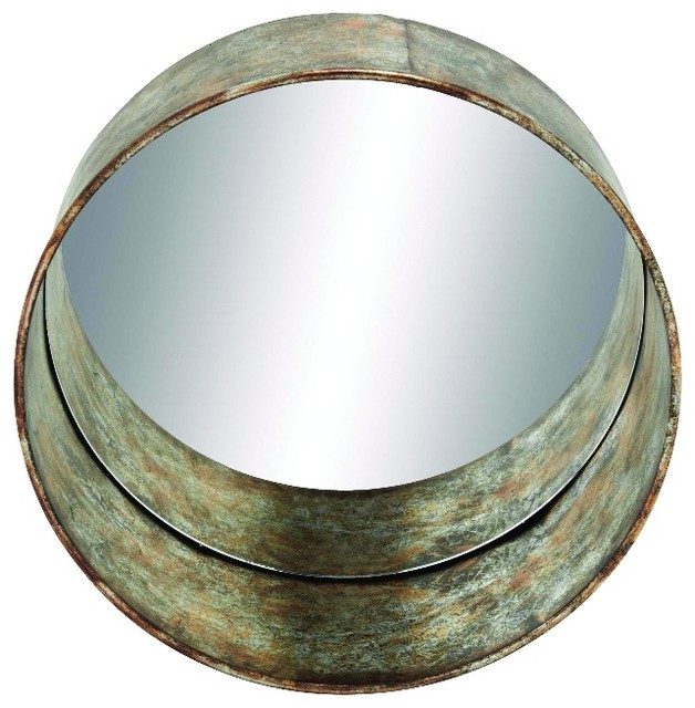 Wall Mirror With Rustic Metal Finish Rustic Wall Mirrors by GwG