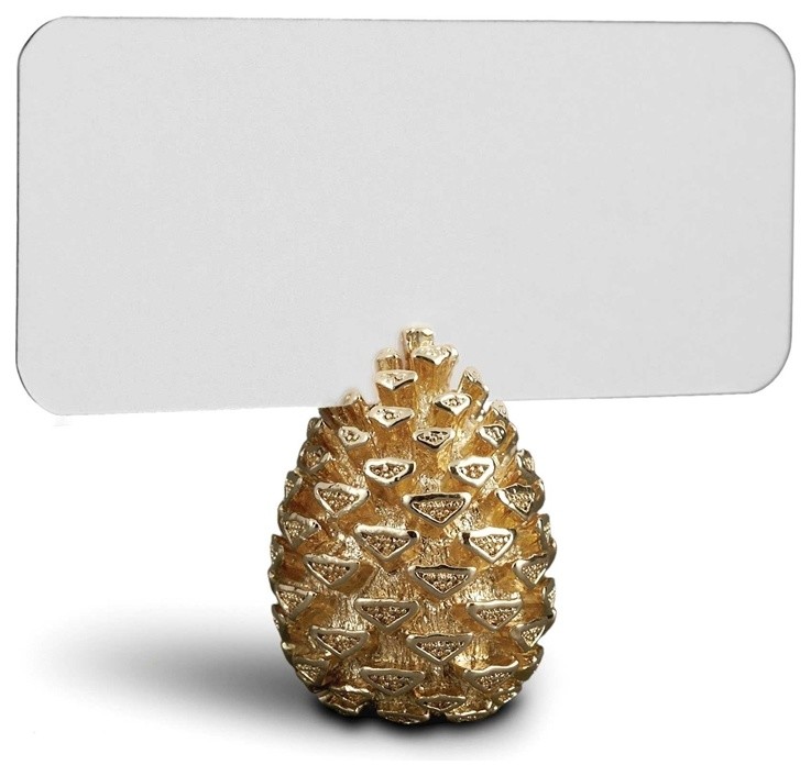 L'Objet Pine Cone Place Card Holders Gold