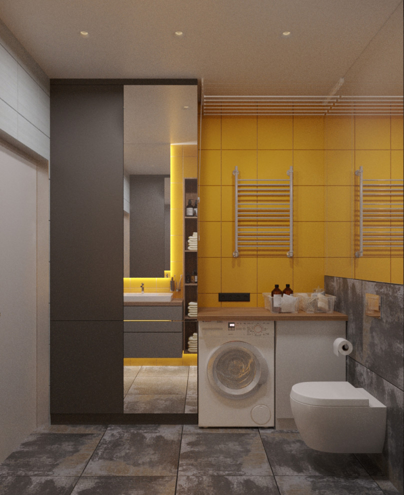 Квартира в современном стиле с яркими акцентами