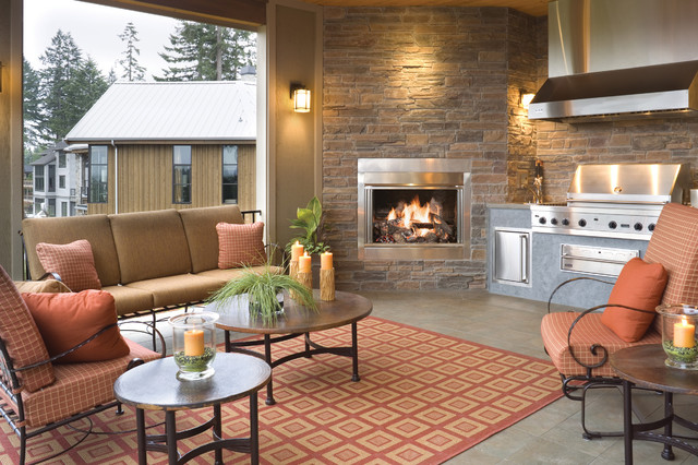 Copper Falls modern-patio