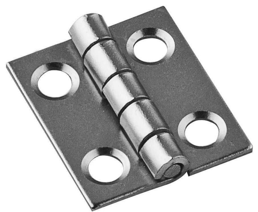 National Hardware N211012 Hinges, 3/4 x 5/8, Satin Nickel Hinges