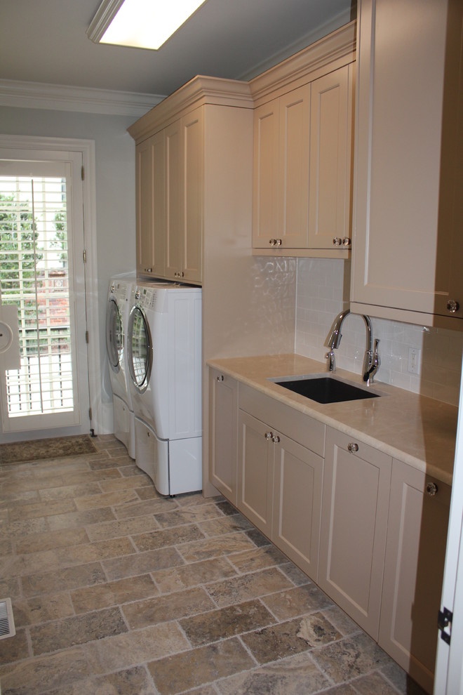 Traditional laundry room in Charlotte.