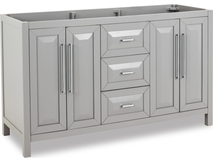 Hardware Resources Transitional Bathroom Vanity by in Grey, VAN100D60