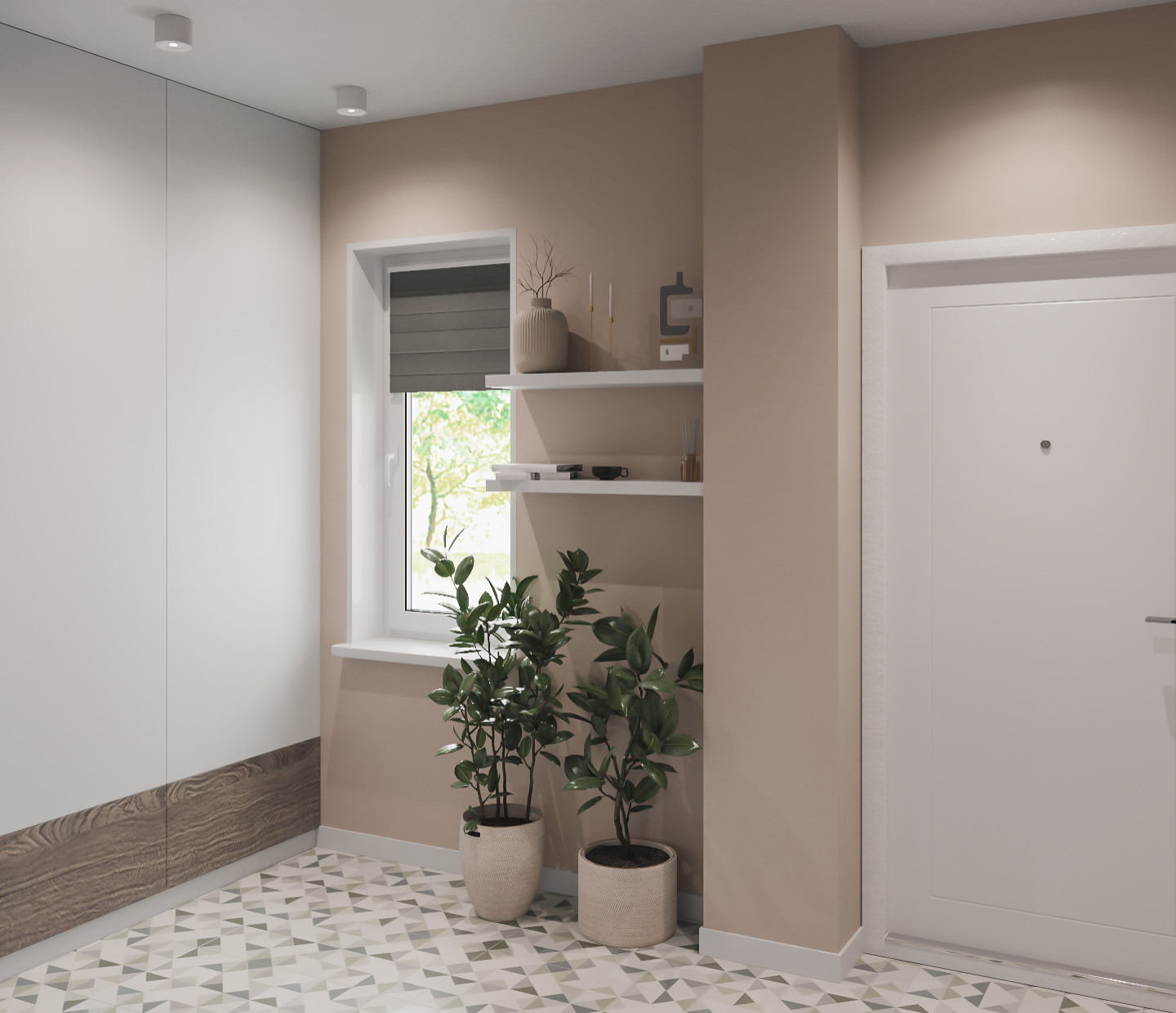 Кухня-гостиная-прихожая