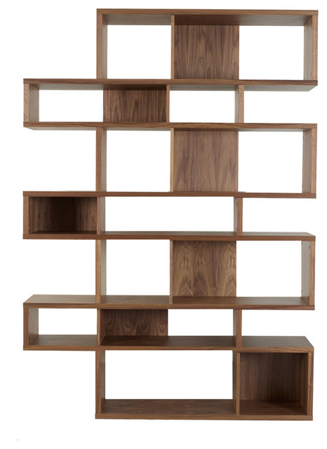 Houzz Temahome London Composition Bookcases London Composition Walnut Frame Backs Modern Bookcases