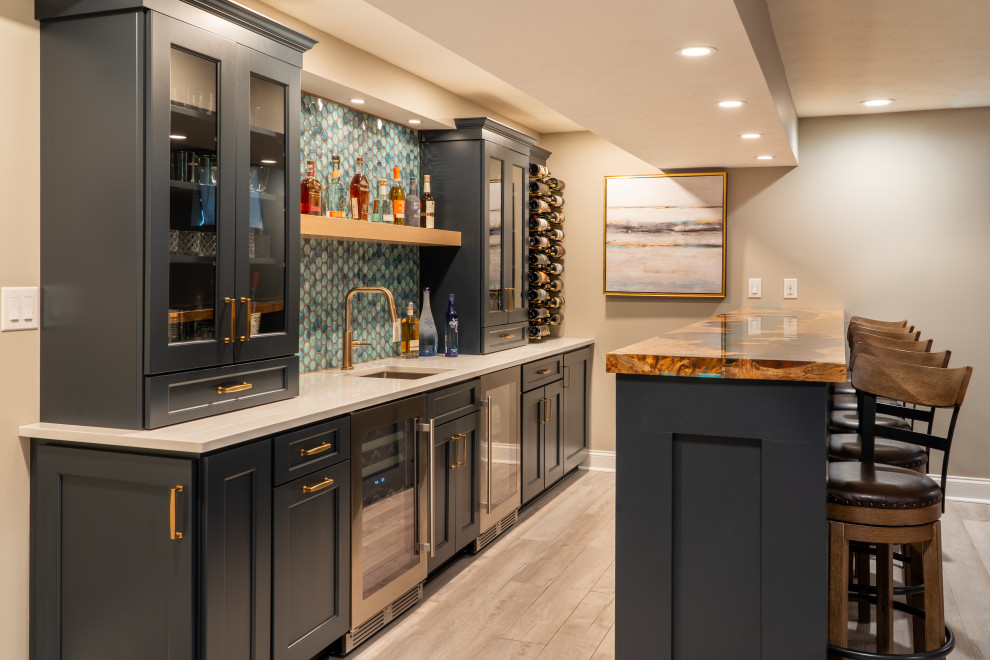 Coastal inspired Basement Bar