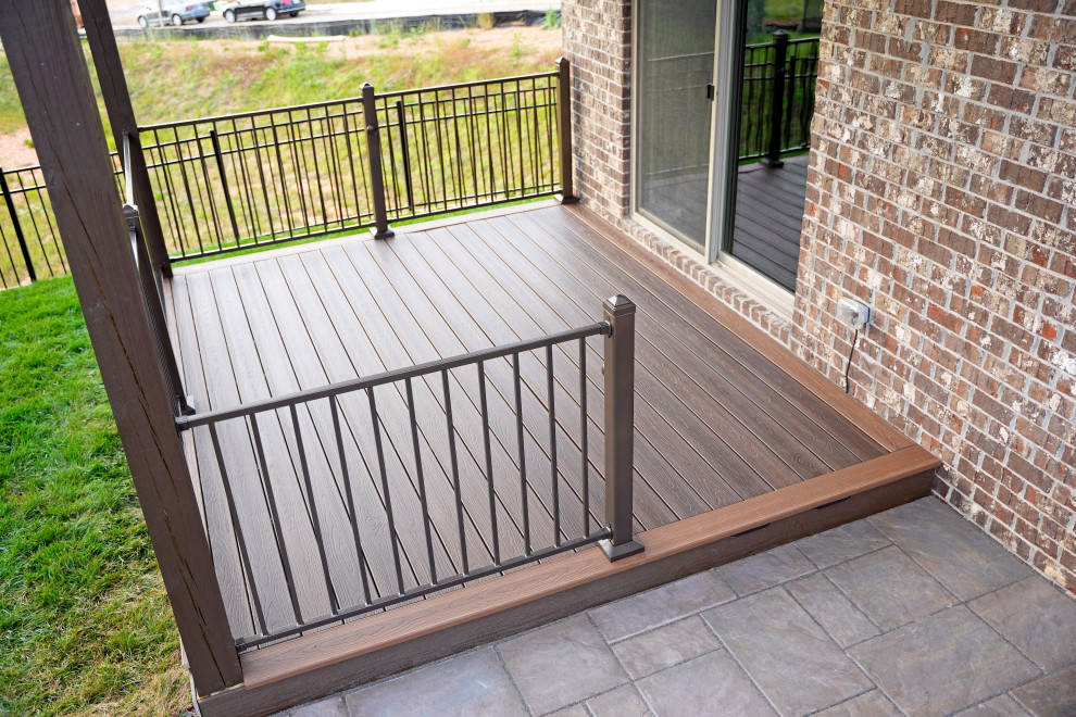 Ridge Premium Color Combination Deck with S110 Steel Railing Traditional Deck Other by