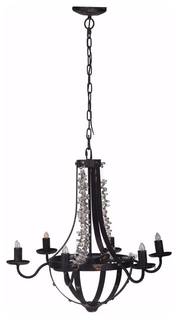 Slickly Laudable Tamsin Beads 6-Light Chandelier