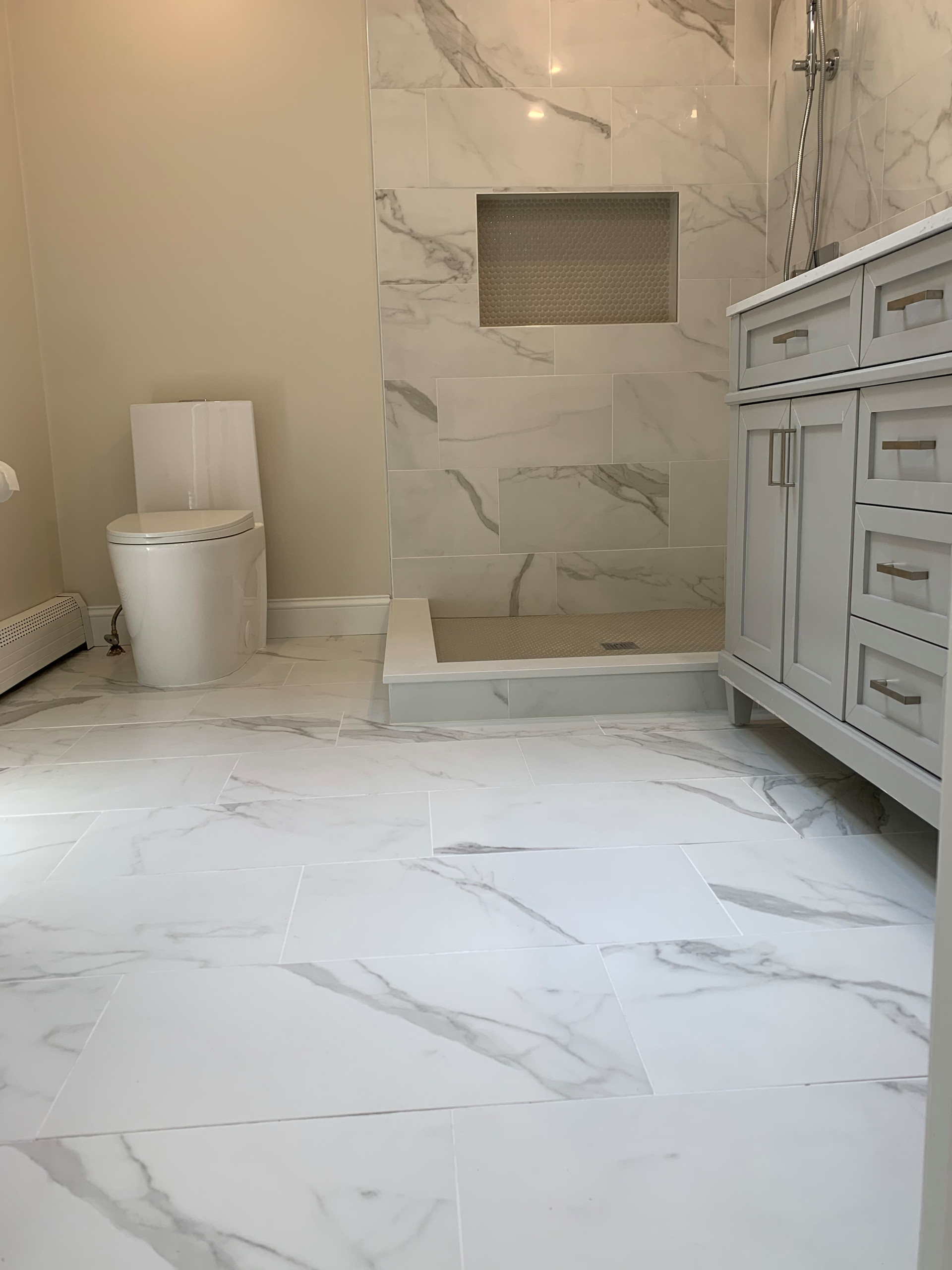 Bright & White Bathroom Remodel
