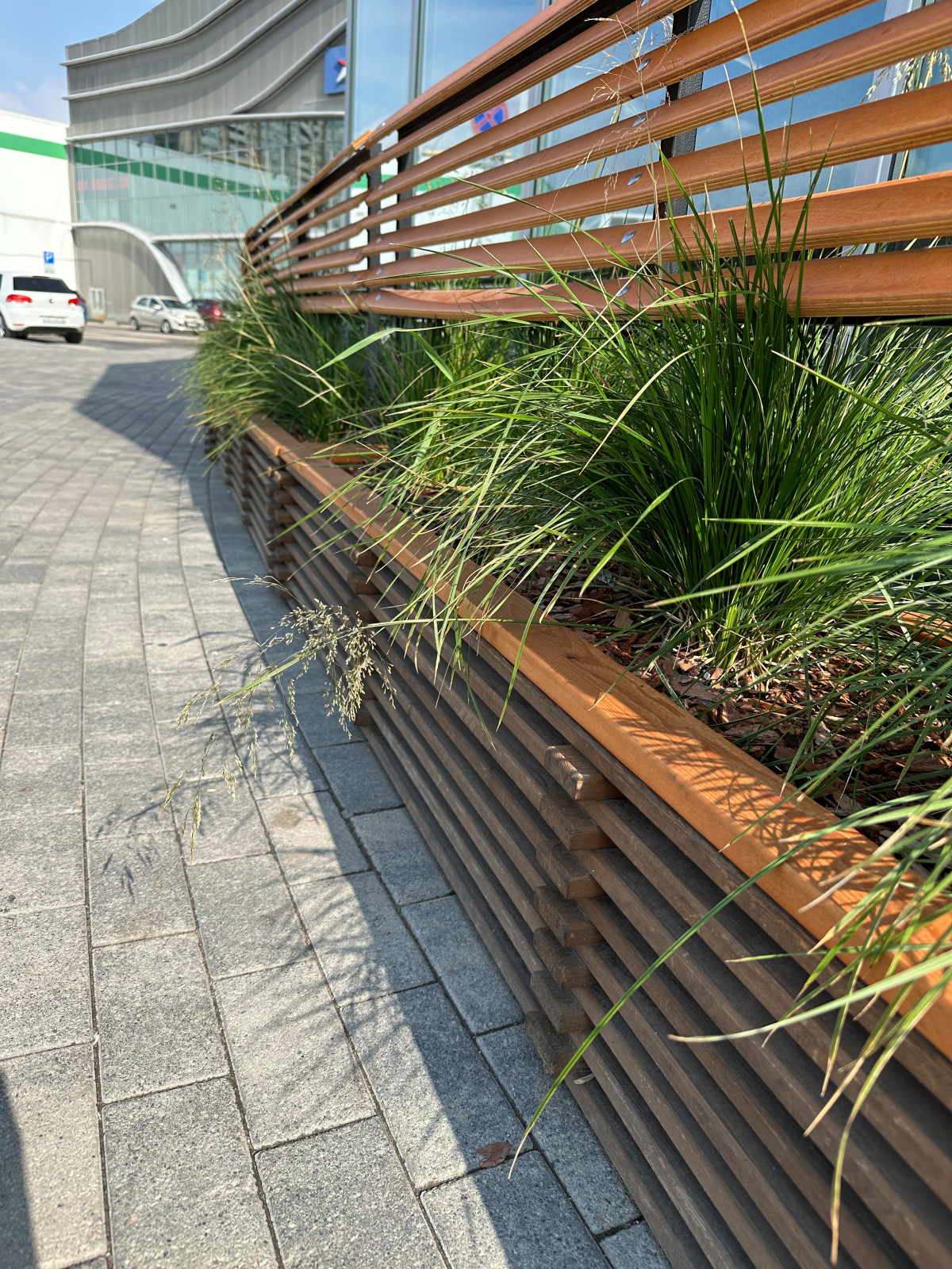 Благоустройство ландшафта торгового центра