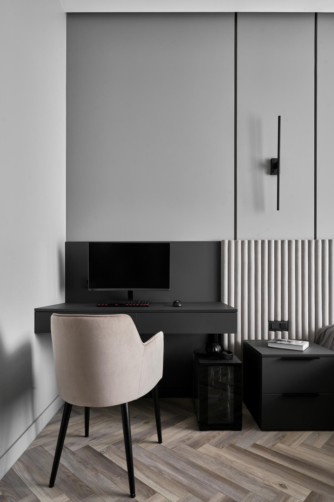 Дизайн проект квартиры 180м2  ЖК "Бульварный  переулок ". Спальная Сына