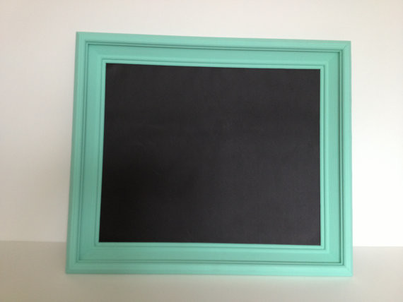 Large Mint Green Framed Magnetic Chalkboard by Jax and Jo's