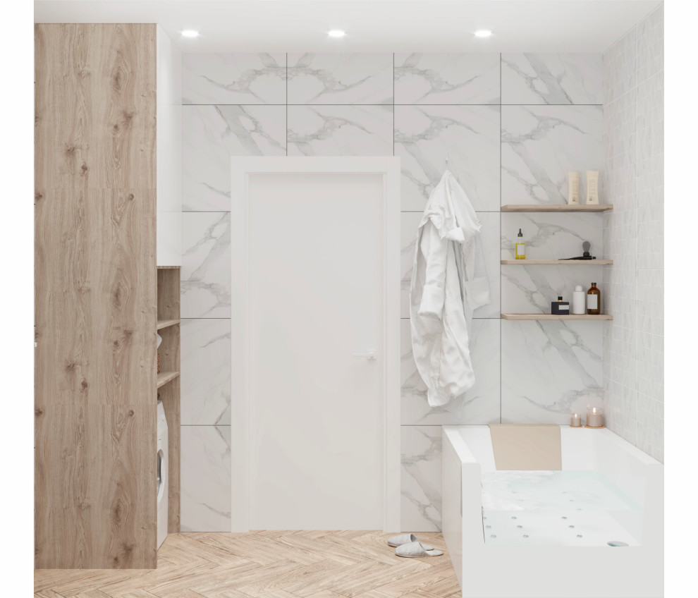 Двухкомнатная квартира в нейтральных тонах