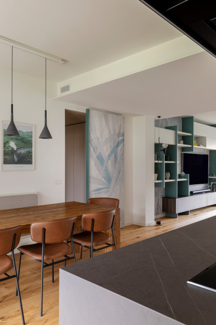 Open space contemporary-dining-room