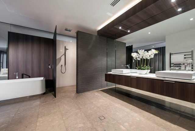 Expressing Views contemporary-bathroom