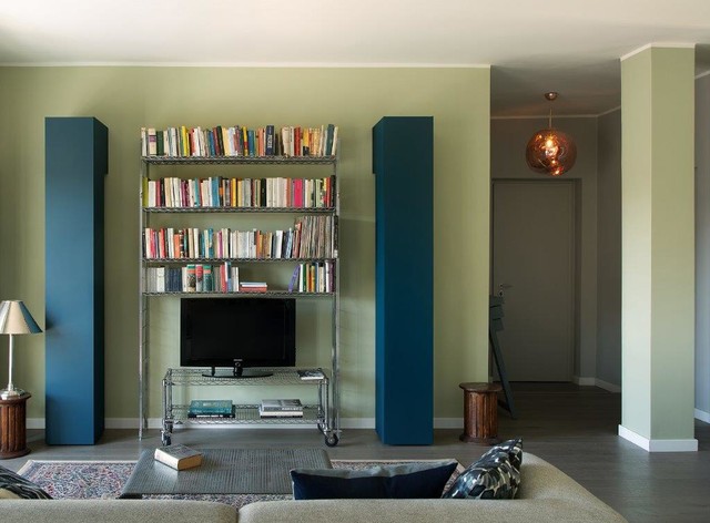 mini attico torinese contemporary-living-room