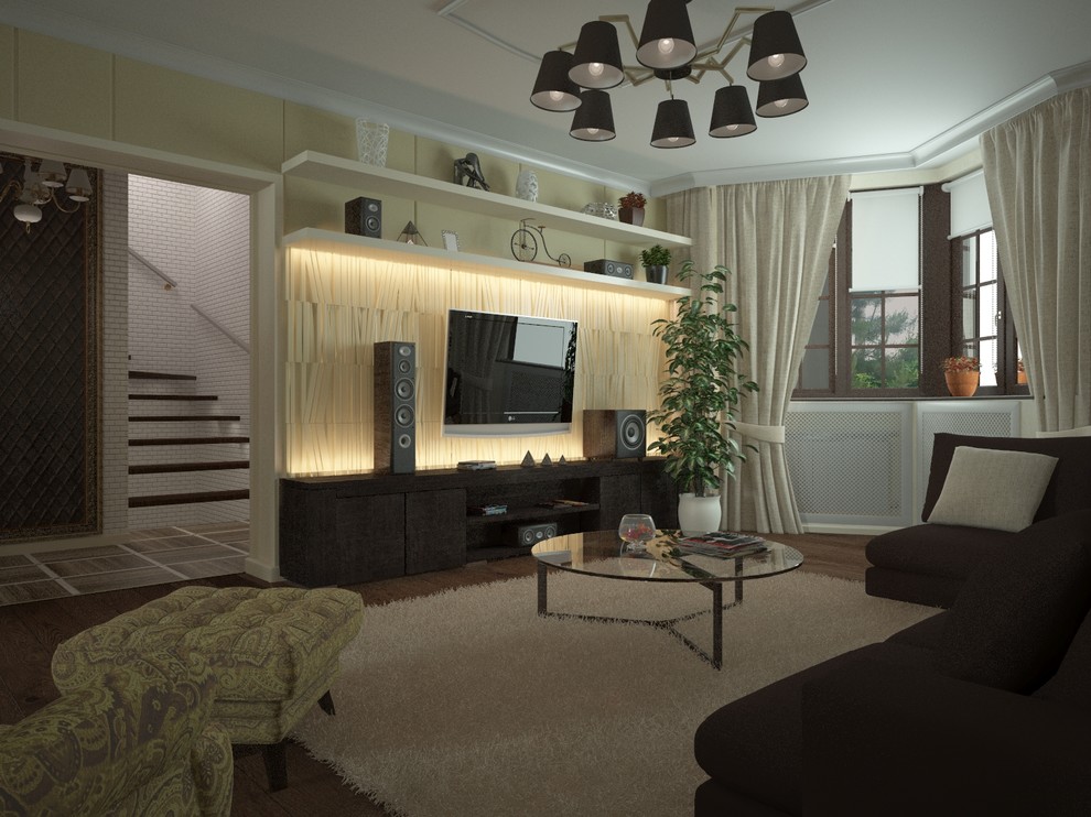 Гостиная-столовая.Оренбург.Частный дом.первый этаж.