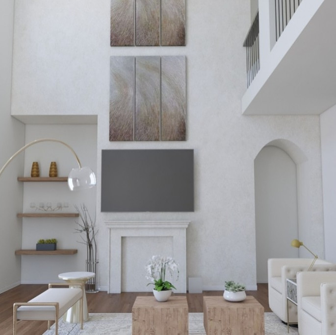 Contemporary and modern living room