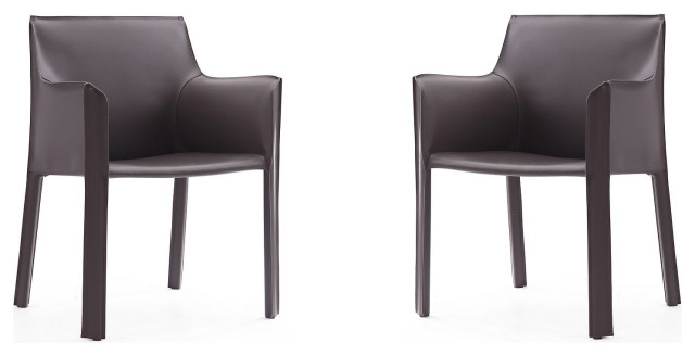 Vogue Arm Chair in Grey (Set of 2)