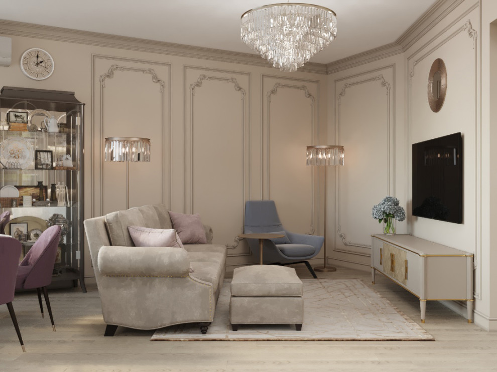 Неоклассика в гостиной