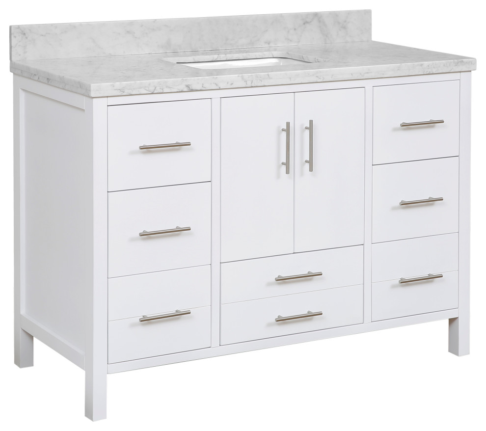 Carrara Charcoal Gray Charcoal Gray Cabinet With Soft Close Drawers And White Ceramic Sinks New Hampshire 60 Inch Double Bathroom Vanity Includes Authentic Italian Carrara Marble Countertop Bathroom Fixtures Bathroom Sink Vanities