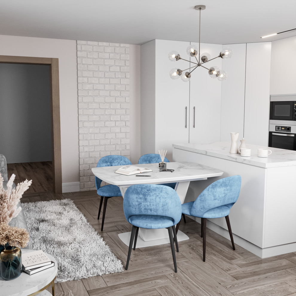 3D-визуализация кухни / обеденной зоны.2