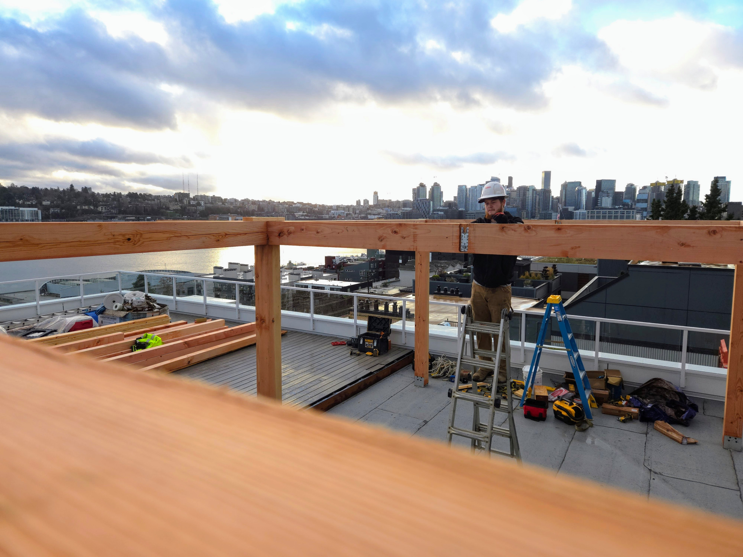 Westlake Pergola framing